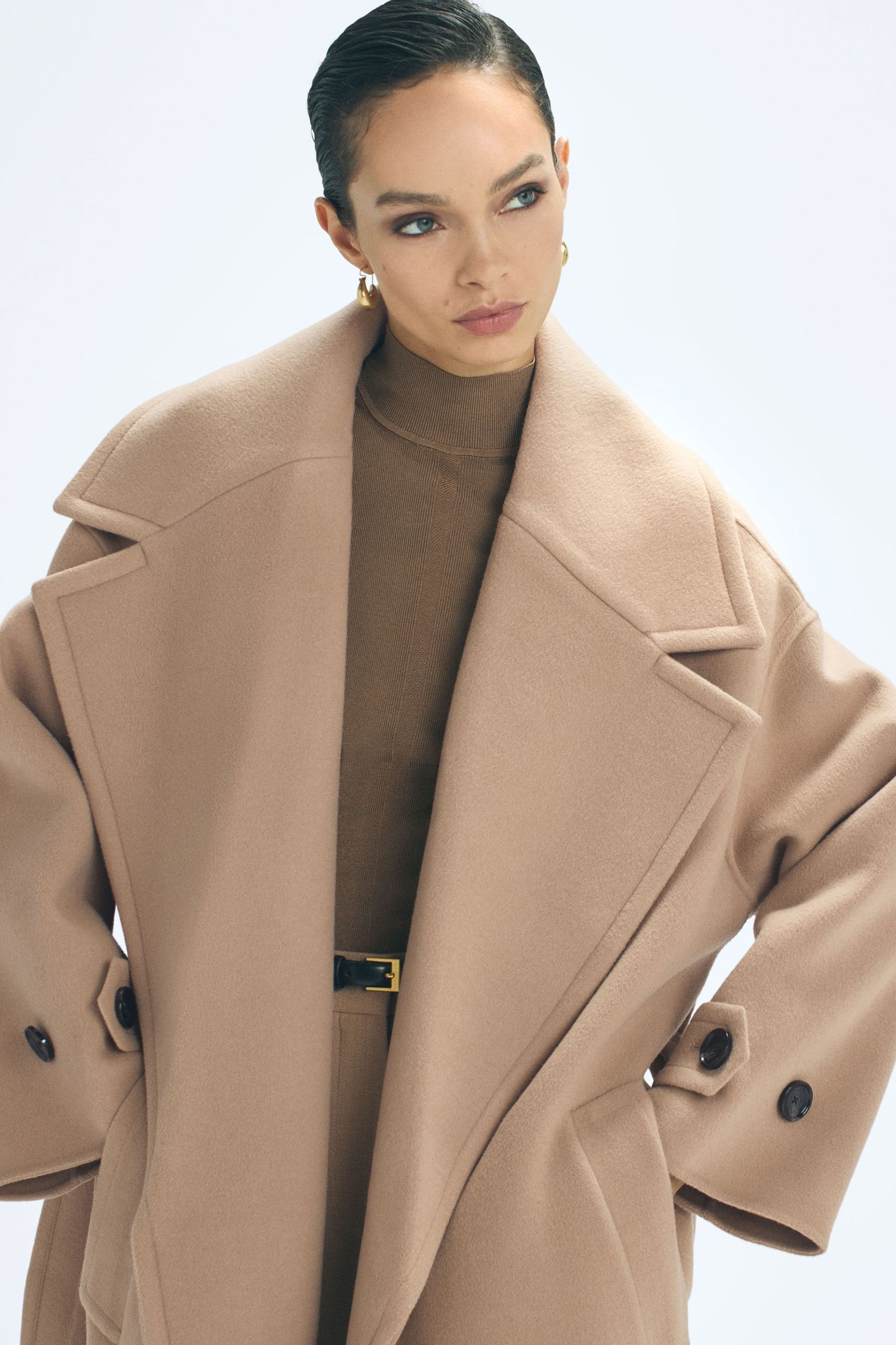 Reiss luna shop coat navy