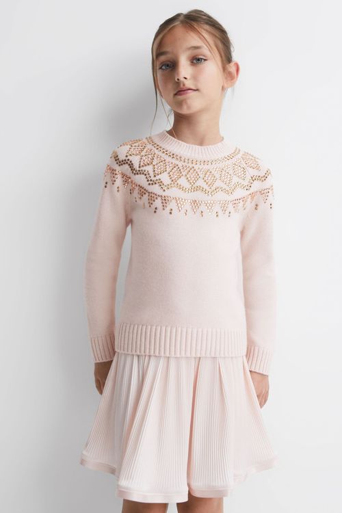 Bella - Soft Pink Junior Wool...