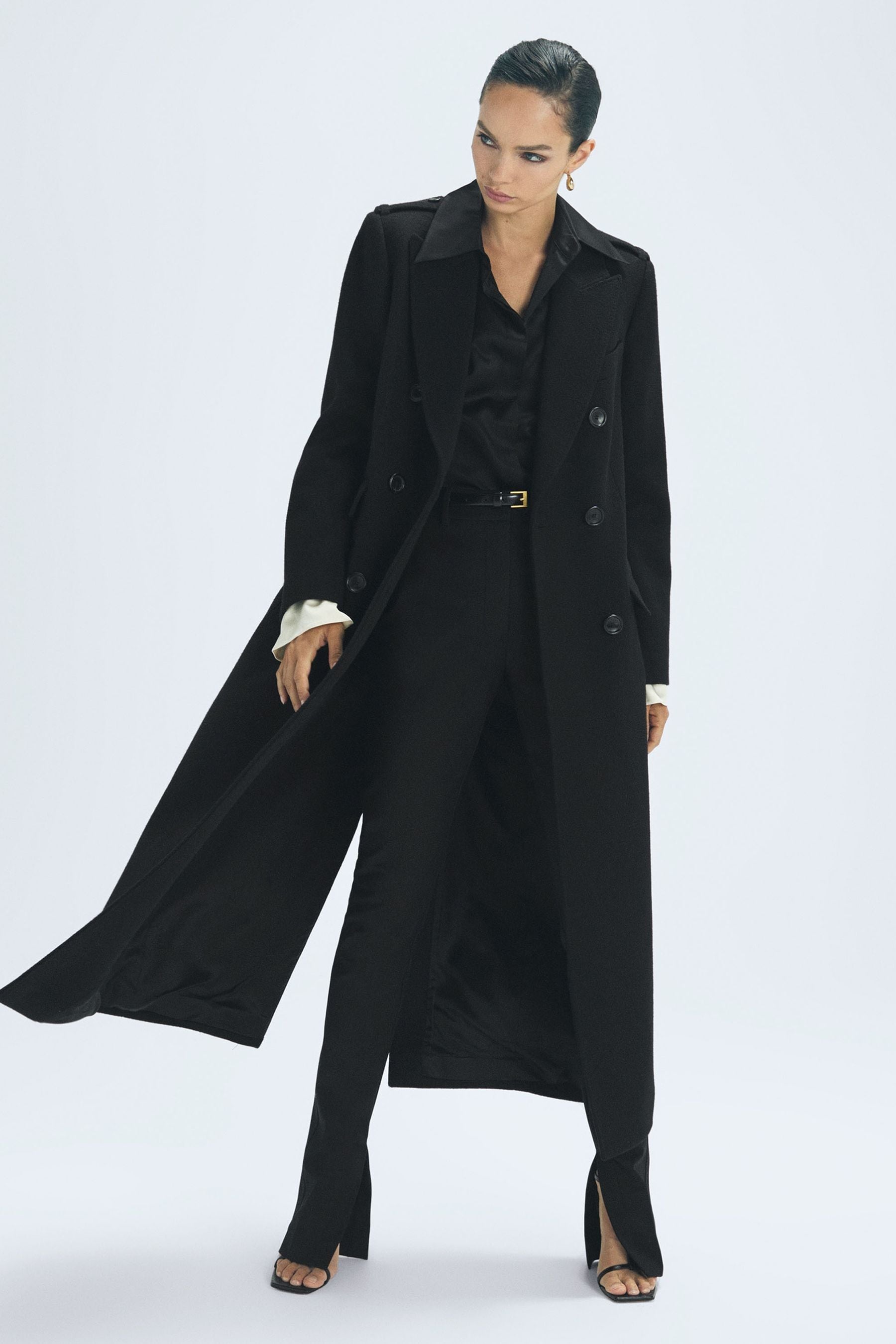 Reiss eilish double breasted coat neutral new arrivals