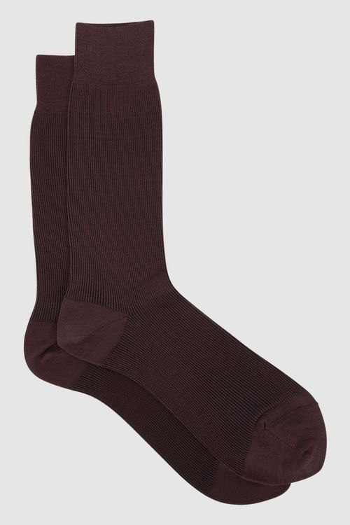 Cory Two Tone Socks - Brown...