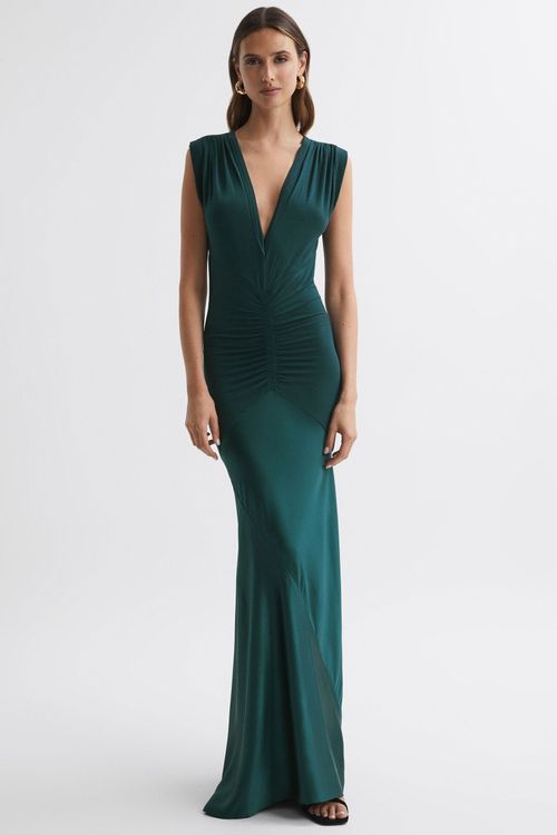 Noa - Teal Noa Plunge Neck...