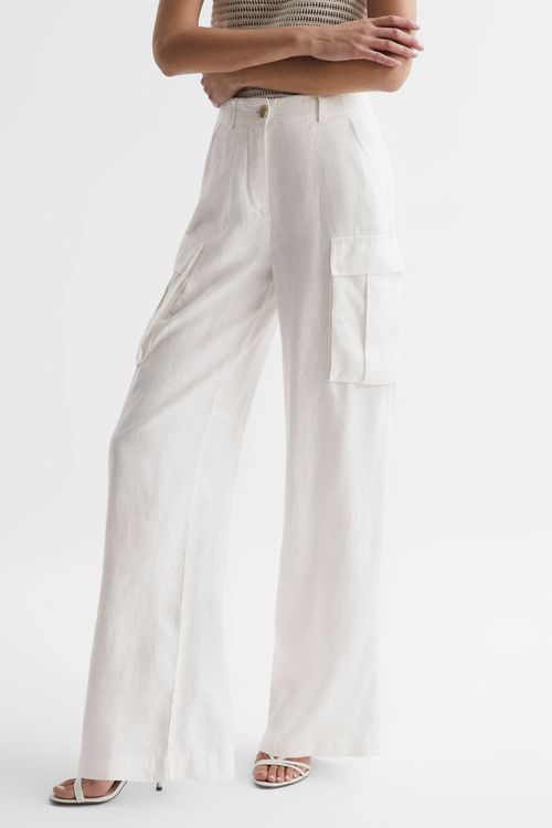 Robyn - White Petite Linen...