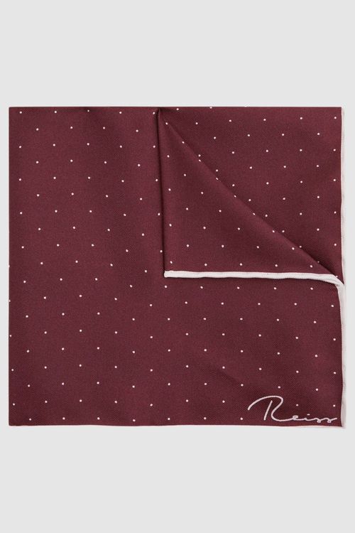 Liam - Burgundy Polka Dot...