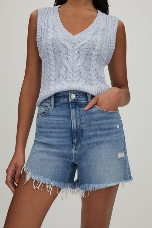 Paige Hem Denim Shorts