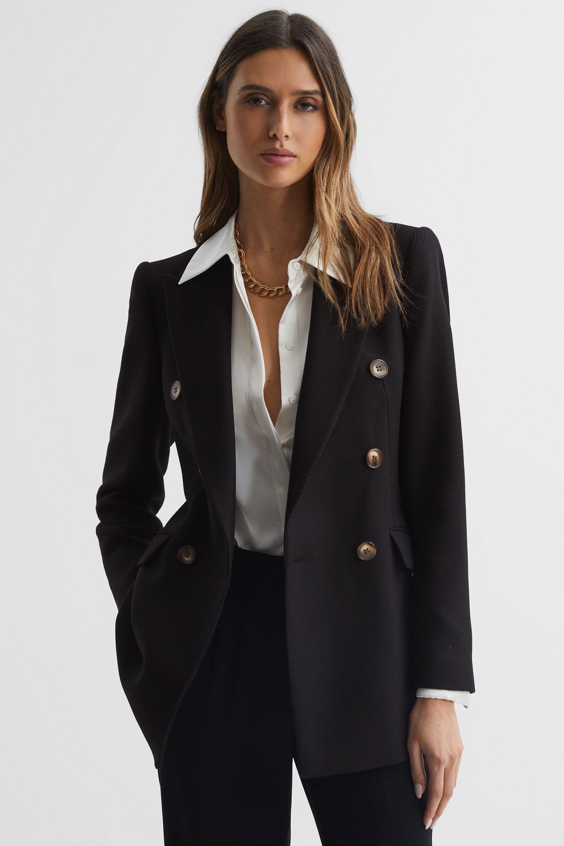 Reiss gold blazer hotsell