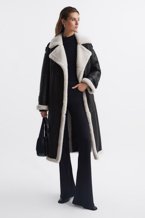 Alina - Black Shearling...