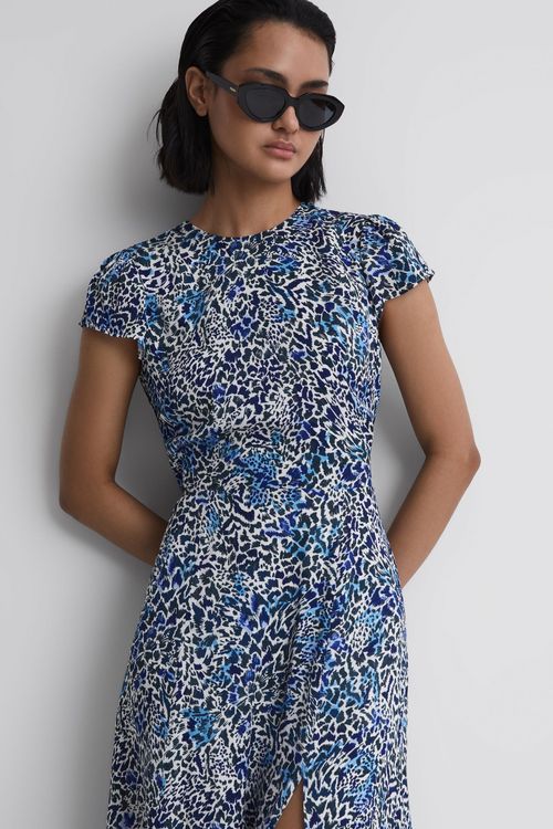 Livia - Blue Petite Printed...