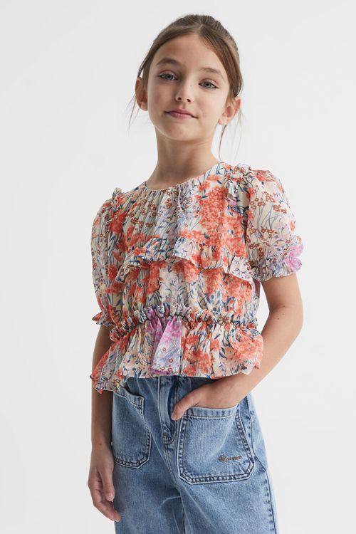 Hester Print Junior Blouse -...