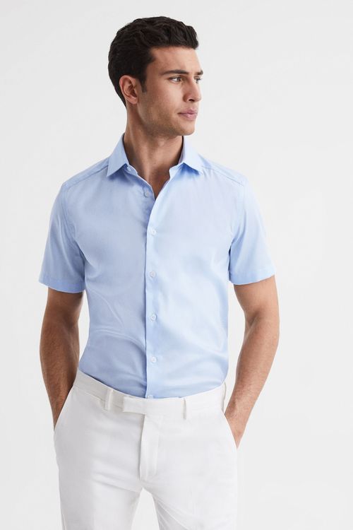 Tristan - Soft Blue Slim Fit...