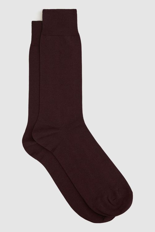 Mari Mercerised Socks - Brown...