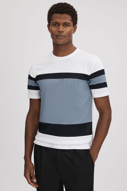 Buy Reiss Copper Day Mercerised Cotton Crew Neck T-Shirt from the