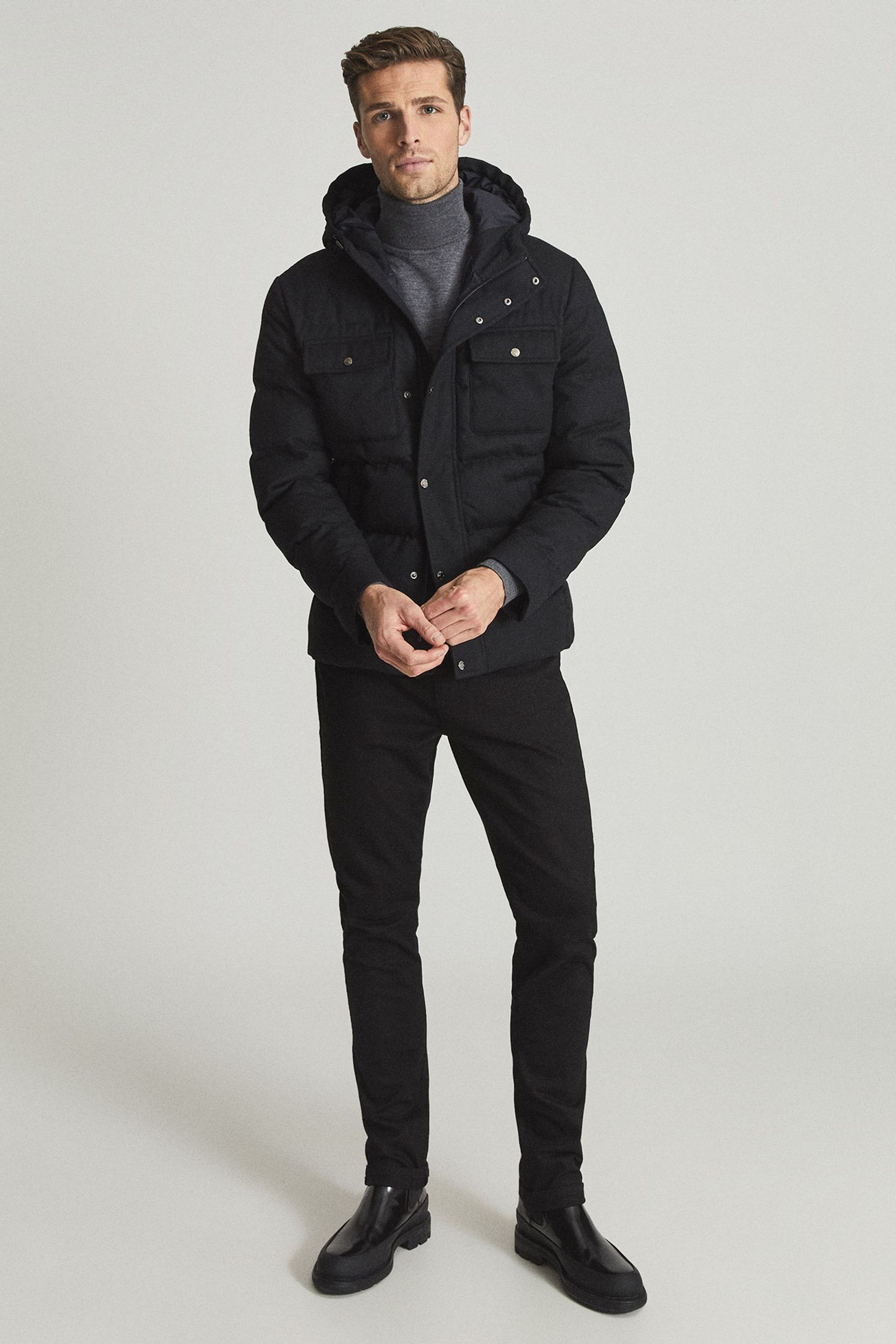 Reiss Zenif - Lightweight Hooded Jacket 
