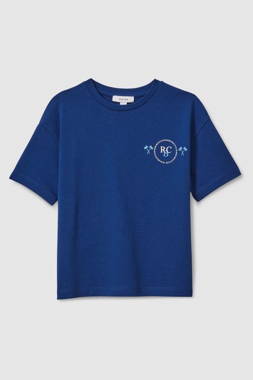 Palm - Lapis Blue Cotton Crew...