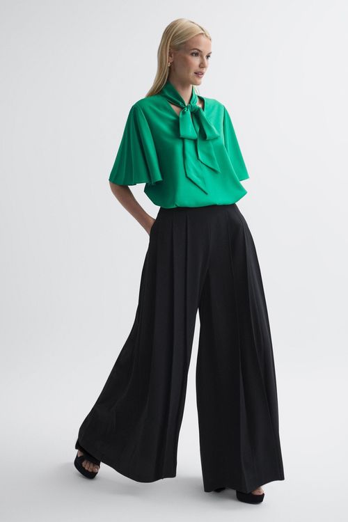 Sylvie Pleat Wide Leg Trousers