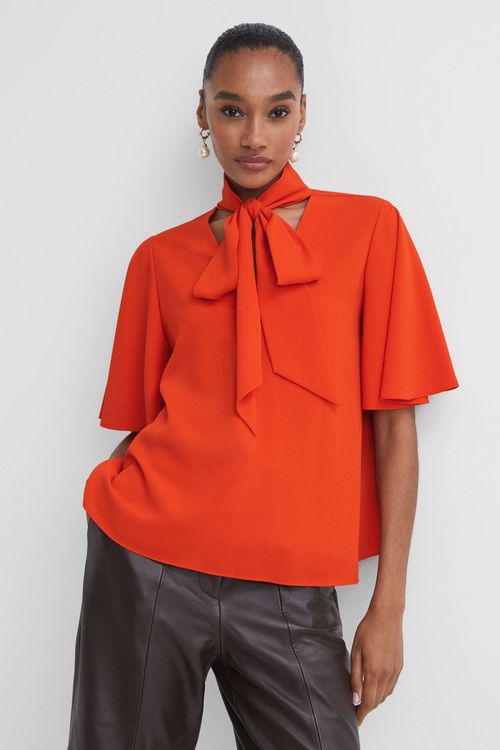 Florere - Tie Neck Blouse,...