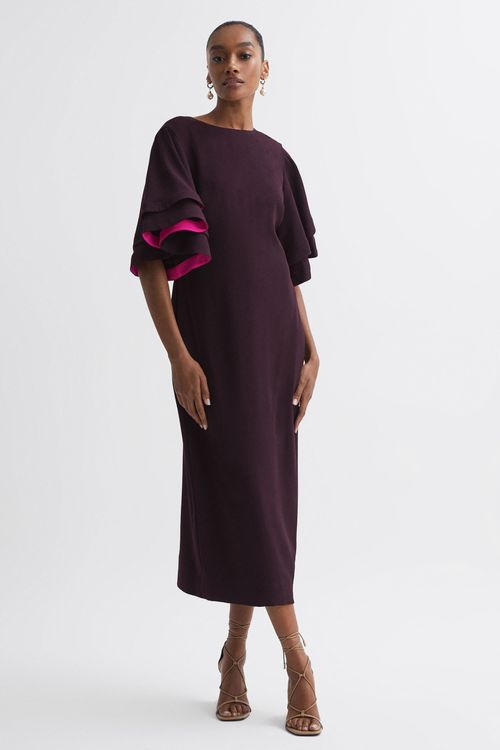 Florere - Tiered Sleeve Midi...