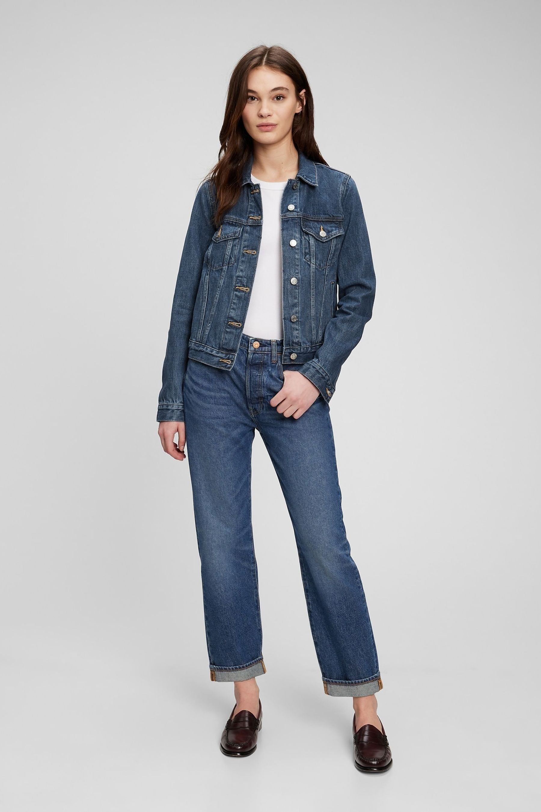 Gap womens jean jacket deals