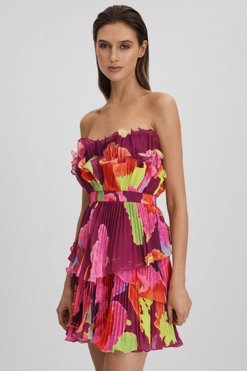 Amur Pleated Strapless Mini...