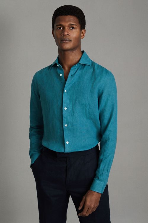 Ruban - Teal Blue Linen...