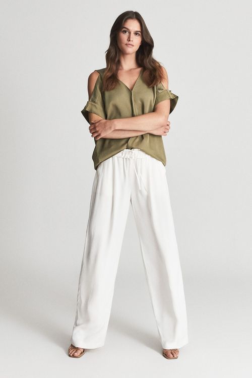 Dakota - Khaki Cold Shoulder...