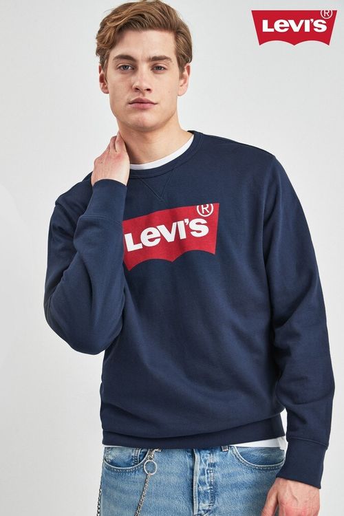 Mens Levi's Navy Batwing Logo Sweater - Blue | Compare | Union Square  Aberdeen Shopping Centre