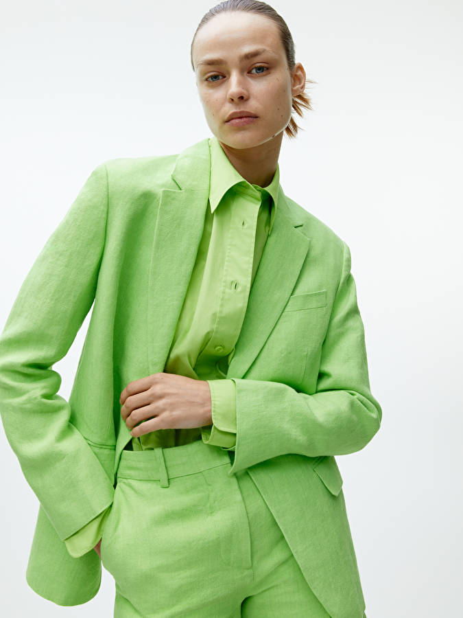 Arket top green dress