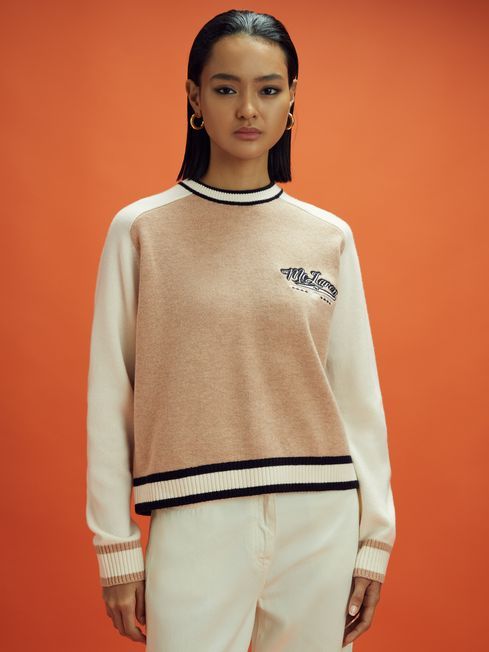 MCLAREN F1 WOOL CASHMERE CROPPED JUMPER