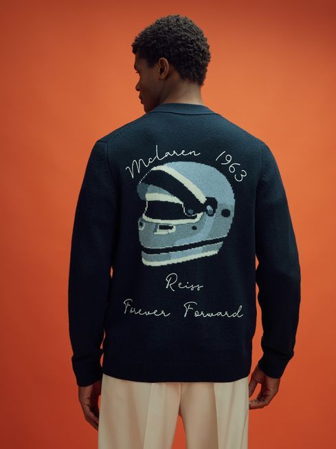 MCLAREN F1 INTARSIA CARDIGAN