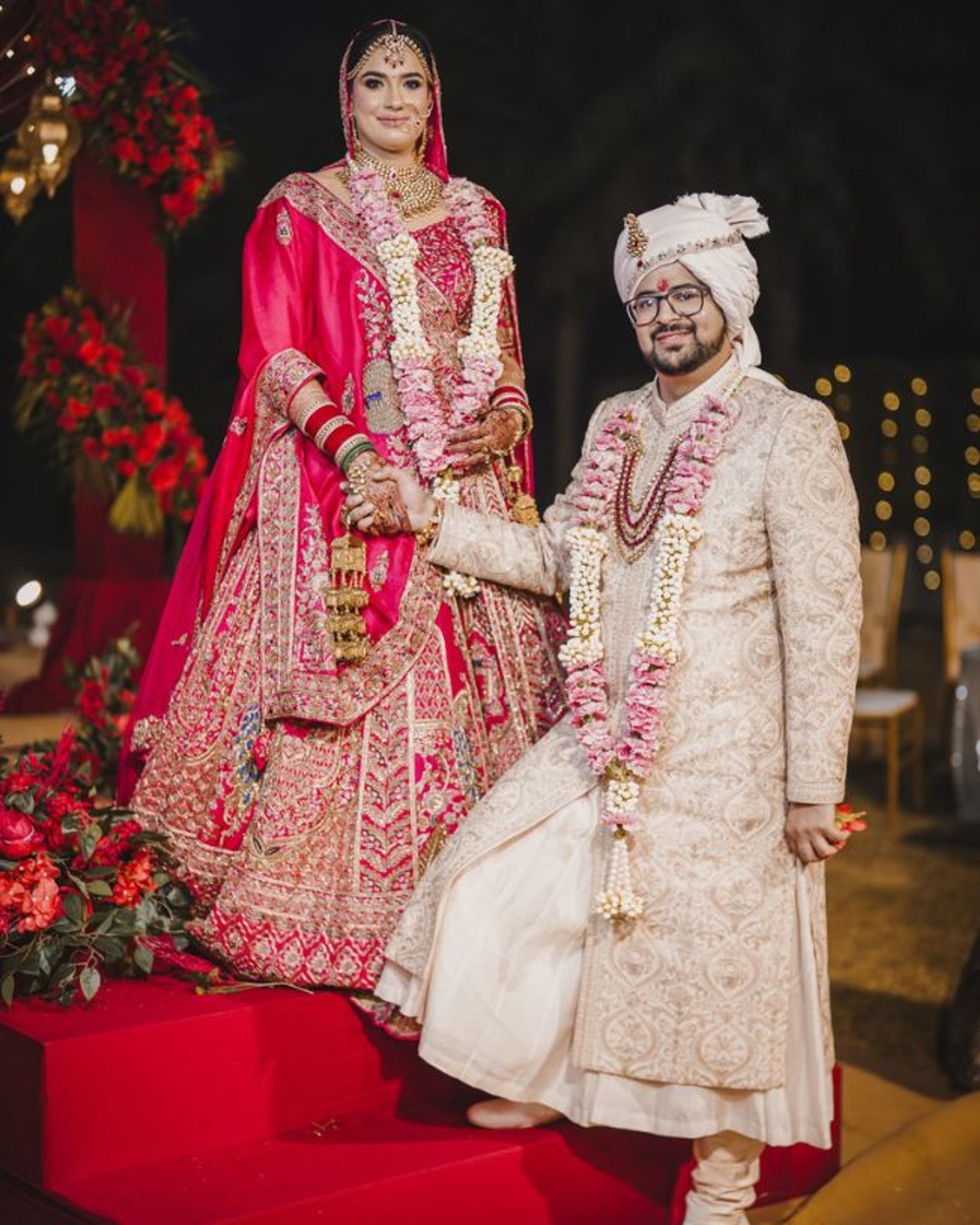 Candid wedding photograph from a Tricity celebration