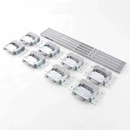 Double Track Sliding Channel Wheels (Pack of 1 Palla)(4pcs Wheels)
