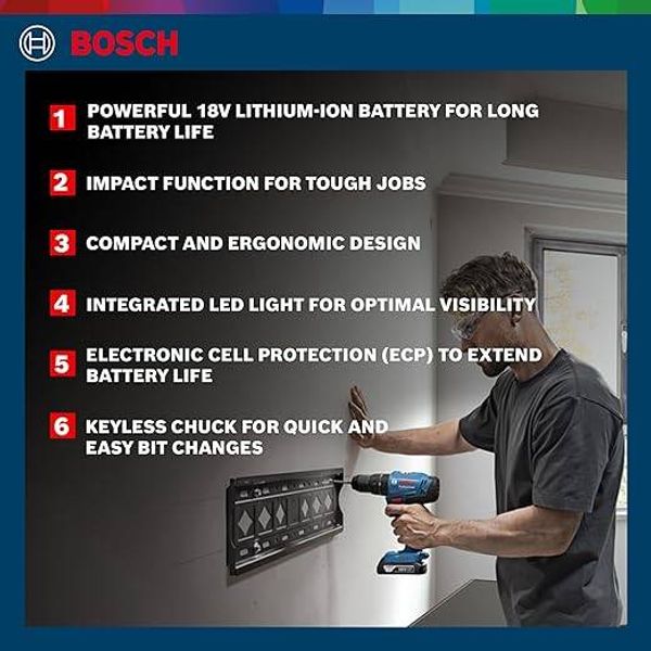 BOSCH GSB 183-Li Professional Impact Drill Kit - Image 2