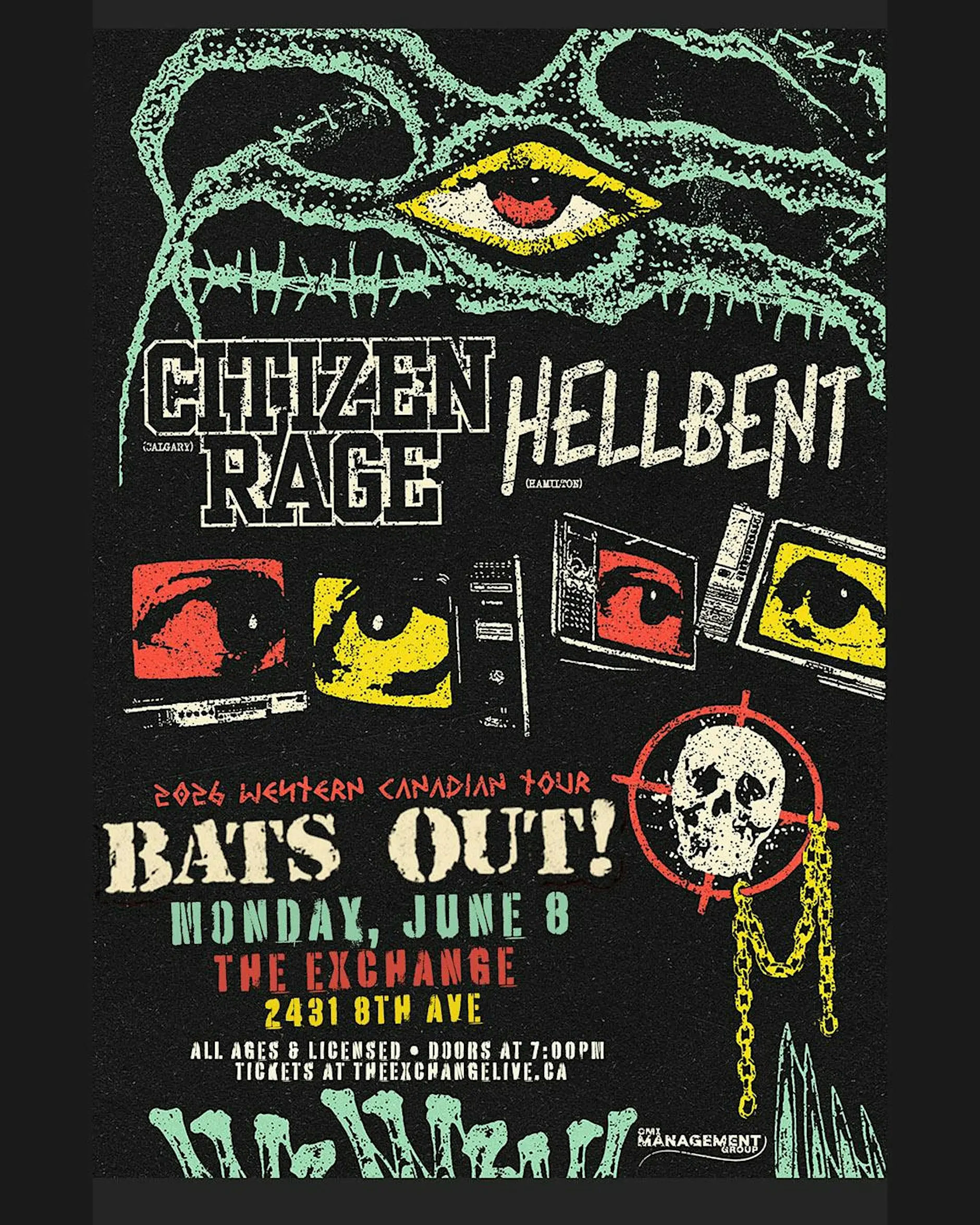 Citizen Rage, Hellbent, & guests tba