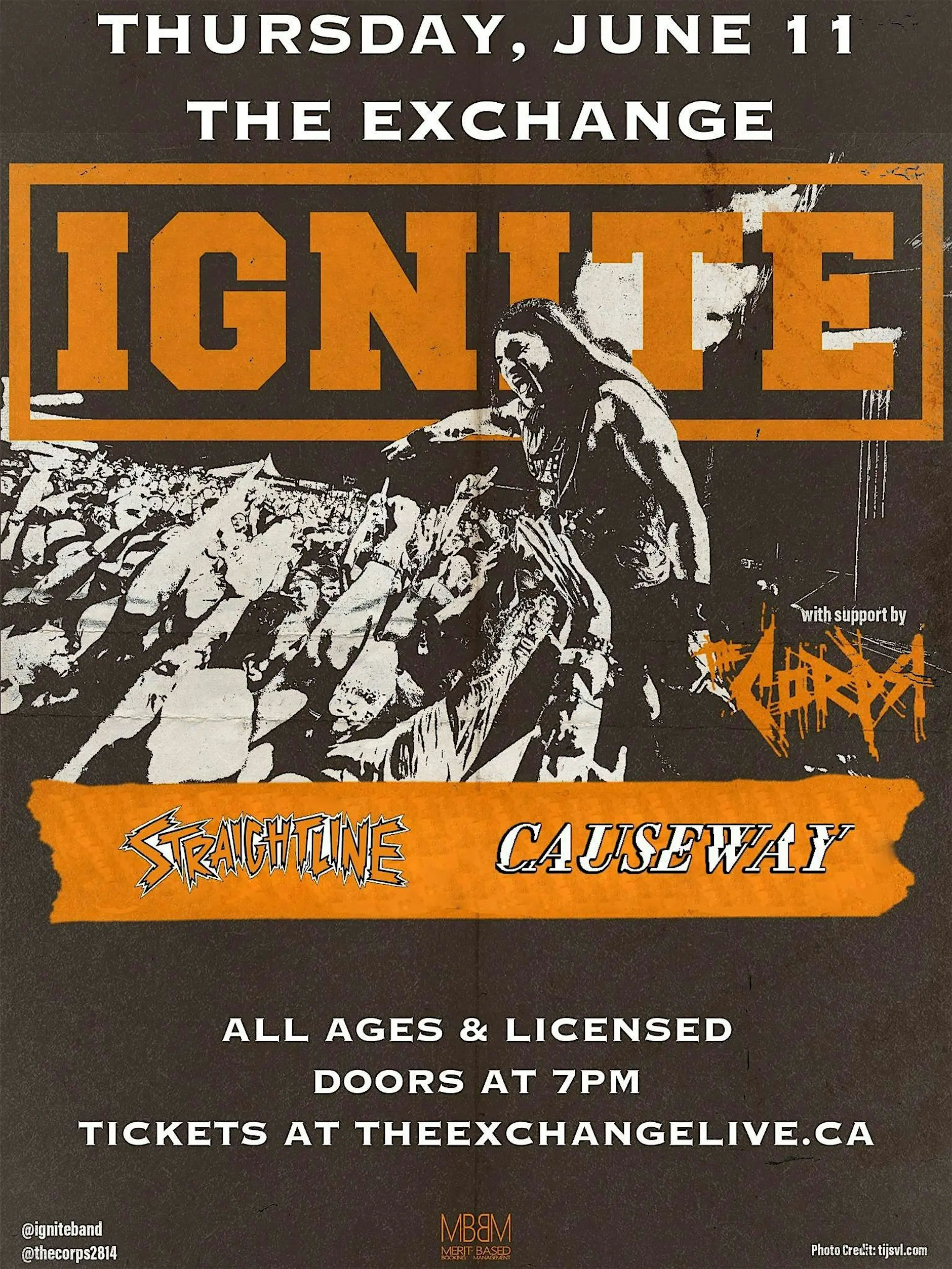 Ignite, The Corps, Straightline, Causeway - June 11