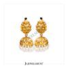 Laxmi Devi Studs With Handmade Nakashi Jhumka With Rice Pearls