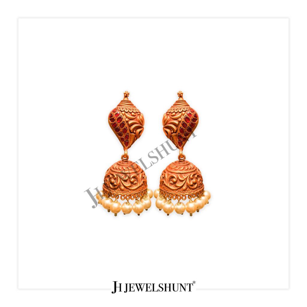 Nakashi Kundan Shanka Necklace - Image 2