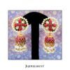 Flower Studs With Kundan Jhumka With Gold Plated