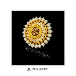 Theva AD Ring With Freshwater Pearls