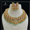 Kundan jadau Bridal Necklace with Earrings