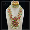 Exclusive Kundan jadau long Haram with earring