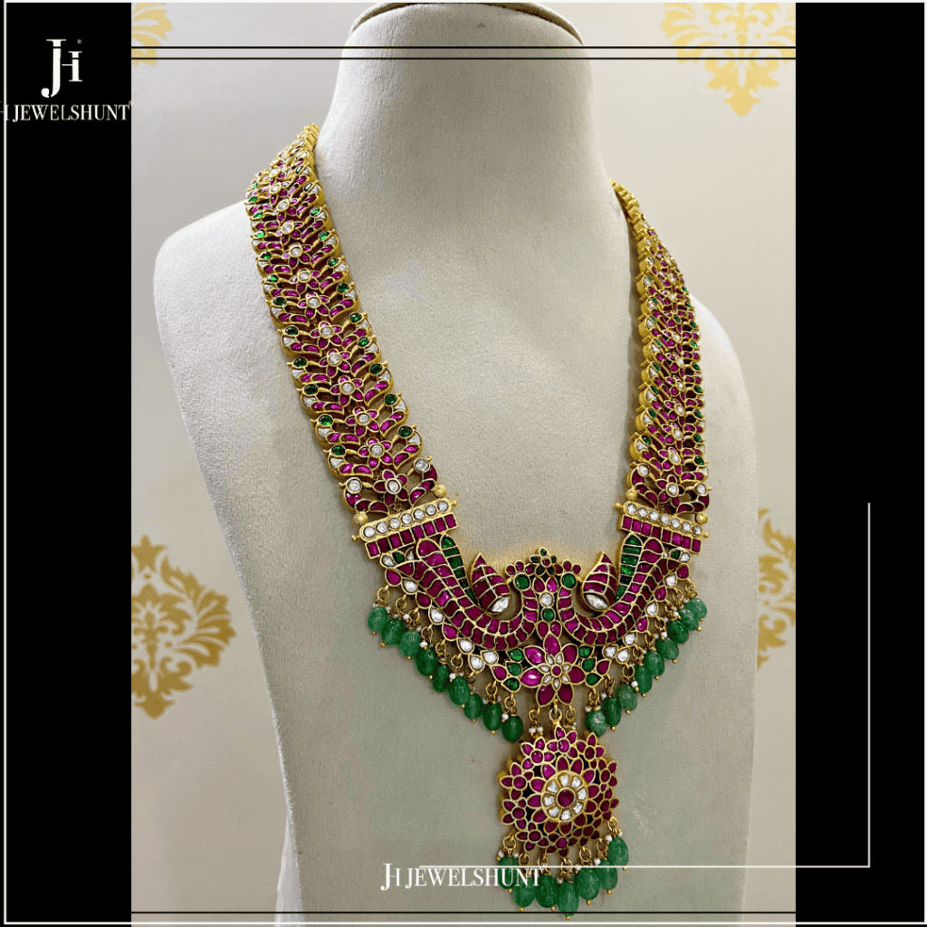 Kundan jadau bridal long necklace - Image 2