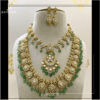 White Kundan Jadau Bridal Necklace with earrings