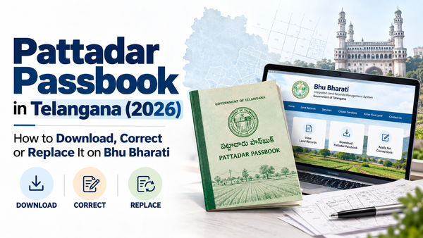 Pattadar Passbook in Telangana (2026): How to Download, Correct or Replace It on Bhu Bharati