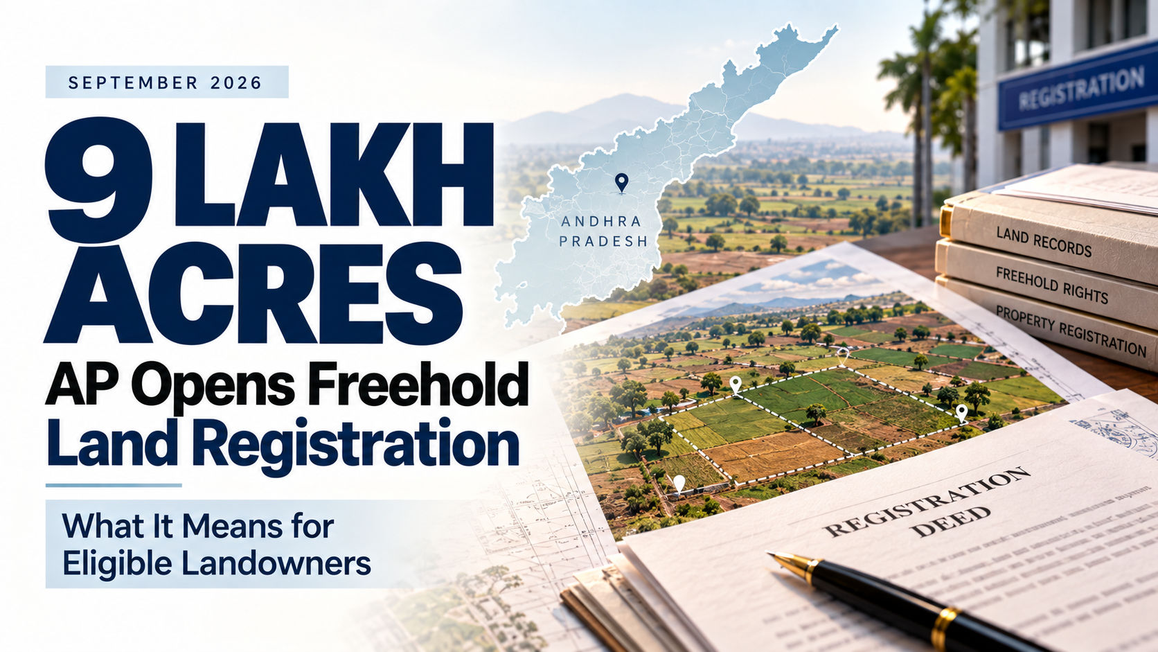 Andhra Pradesh Lifts the Freehold Land Registration Ban: What It Means for 9 Lakh Acres