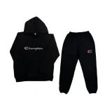 Conjunto Bordado Adulto | Champion | Negro