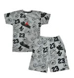 Short y Polera Adulto | Jordan Multilogo | Gris