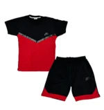 Short y Polera Adulto | Nike Tech | Rojo -Negro