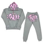 Conjunto Serigrafía | Syna World | Gris - Rosado