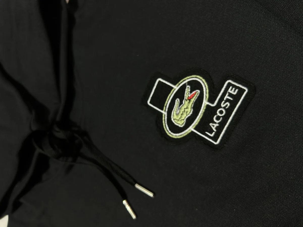 Conjunto Bordado Adulto | La Coste| Negro - Imagen 2