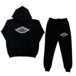 Conjunto Bordado Adulto | Jordan Wingman | Negro