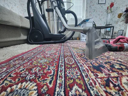 Professional carpet washing